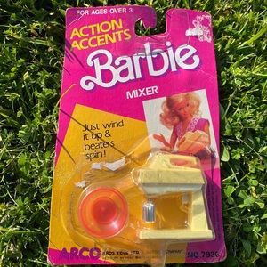 Vintage 80's Barbie Mixer with bowl. NIB